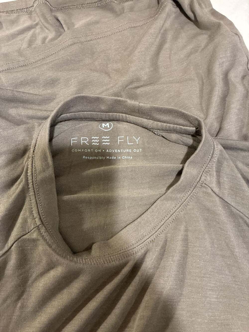 Free Fly Bamboo Shade Long Sleeve Heather Aspen Grey Size M